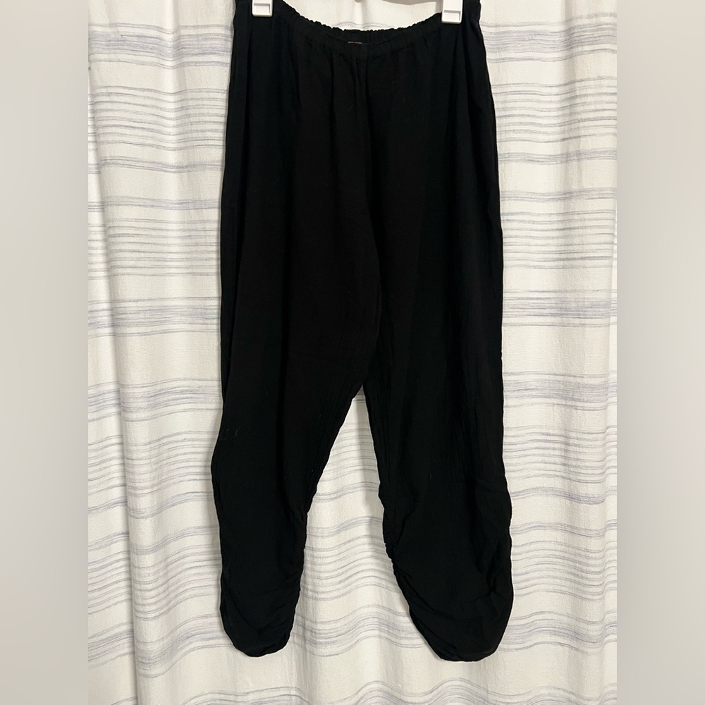 Oh My Gauze Black Cotton Pants Size 2